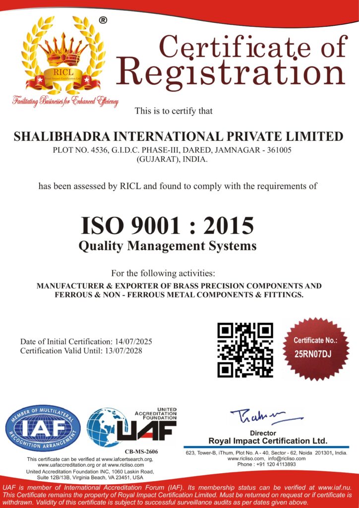 SHALIBHADRA INTERNATIONAL (3 Years) - QMS