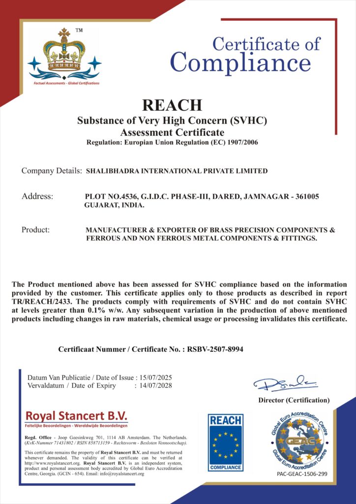 SHALIBHADRA INTERNATIONAL (3 Years) - REACH